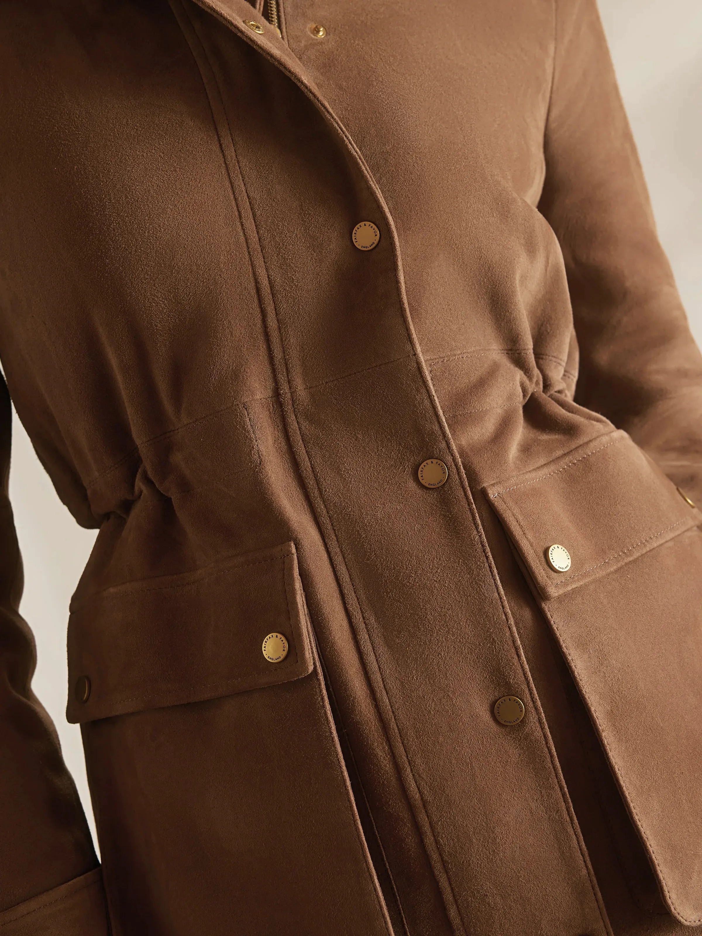 Iris Jacket - Mushroom Suede sold by Fairfax & Favor product image thumbnail 5