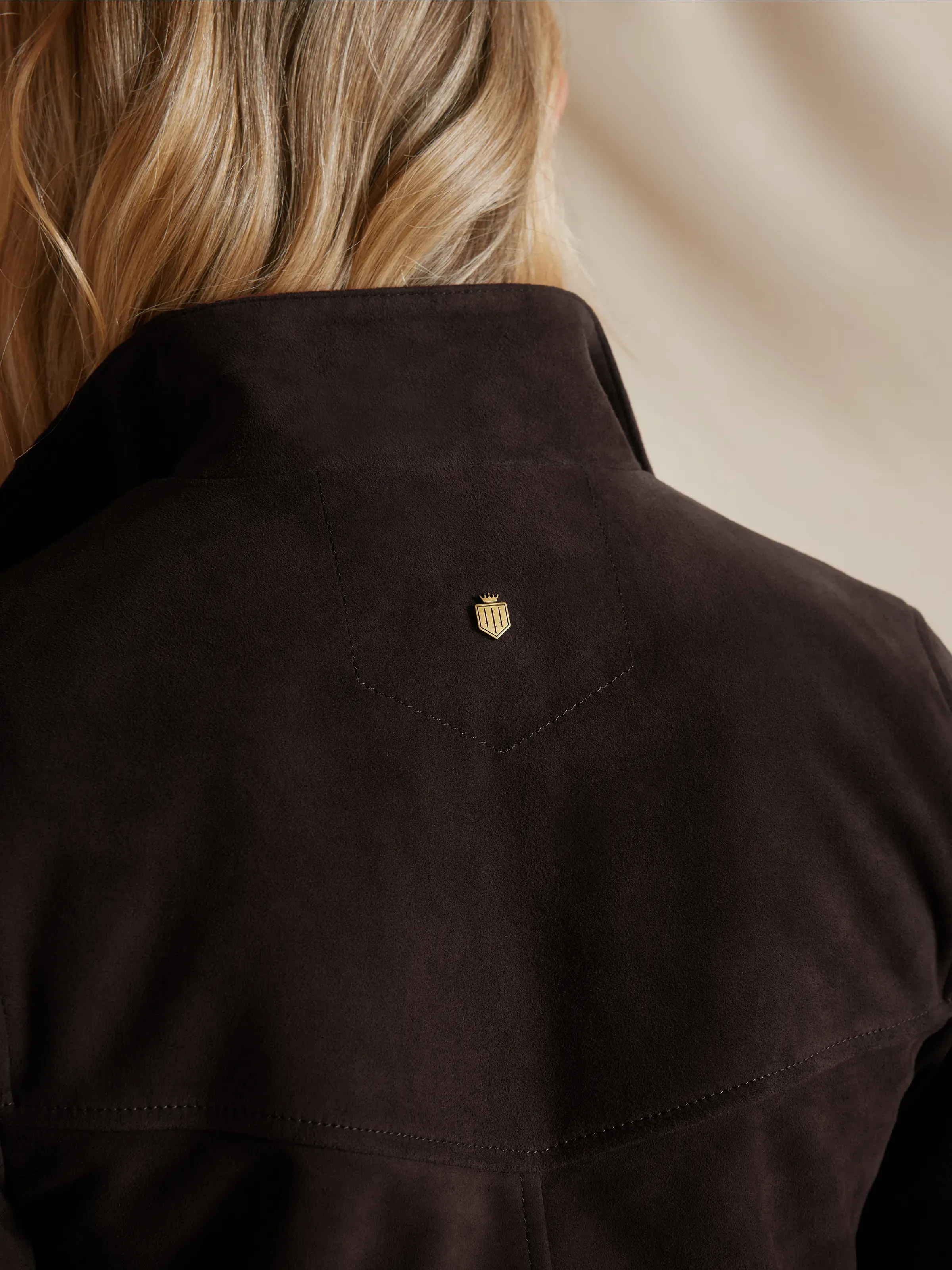 Iris Jacket - Chocolate Suede sold by Fairfax & Favor product image thumbnail 5