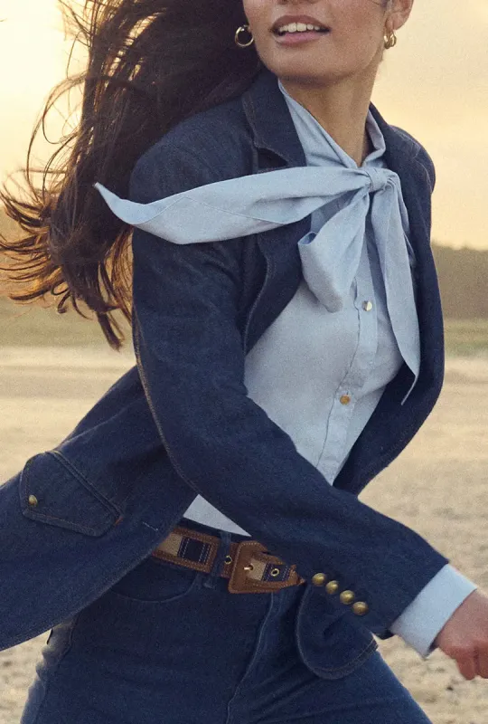 Beatrice - Denim Indigo made by Fairfax & Favor