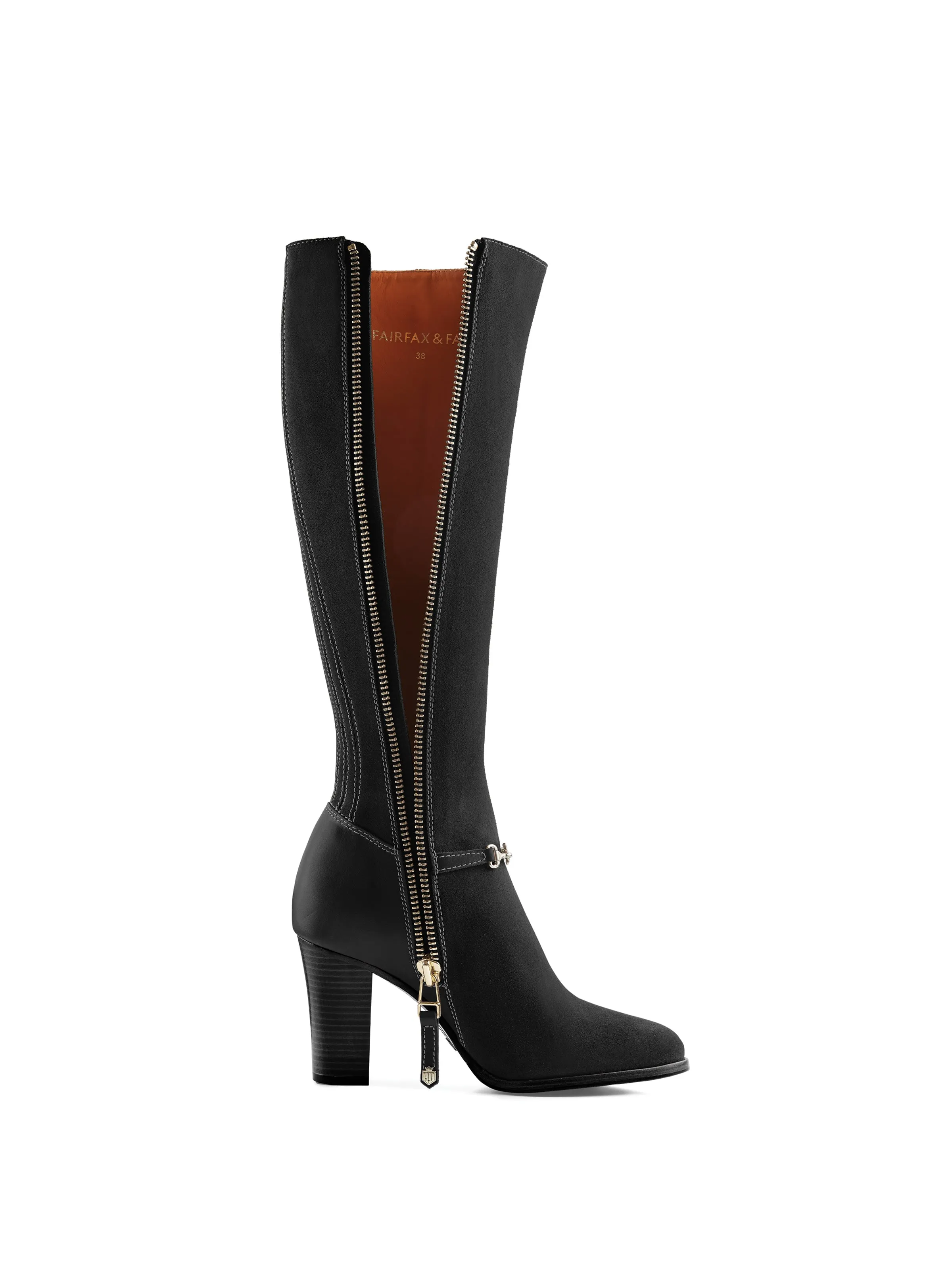 Heeled Octavia (Narrow Fit) - Black Suede sold by Fairfax & Favor product image thumbnail 3