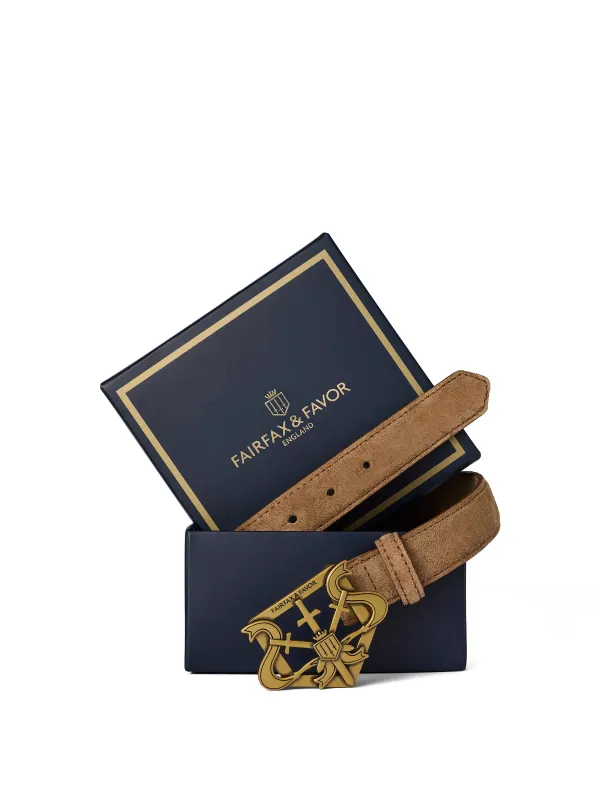 Clarence Belt - Tan made by Fairfax & Favor