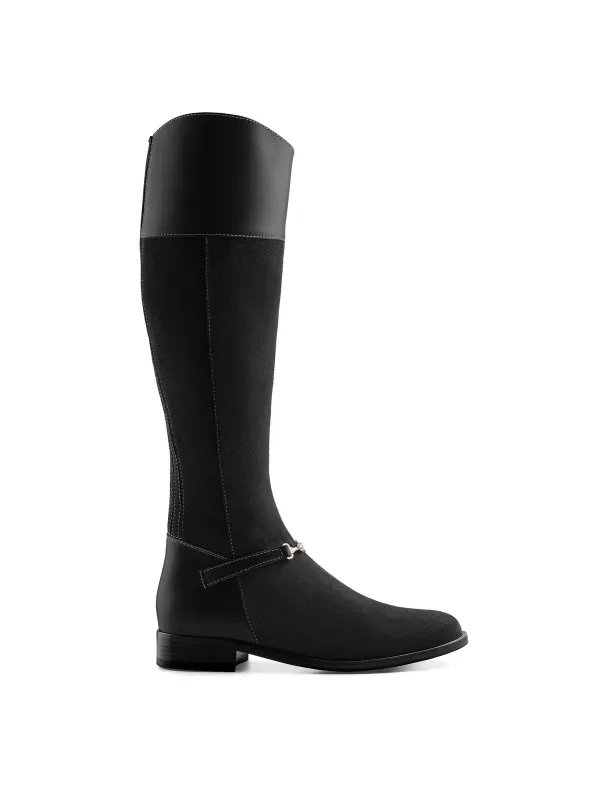 Octavia (Regular Fit) - Black Suede made by Fairfax & Favor