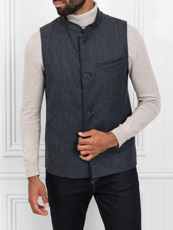 Edward Gilet - Navy made by Fairfax & Favor