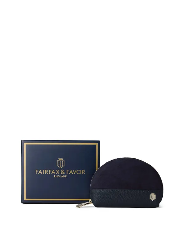 Chiltern Coin Purse - Navy made by Fairfax & Favor