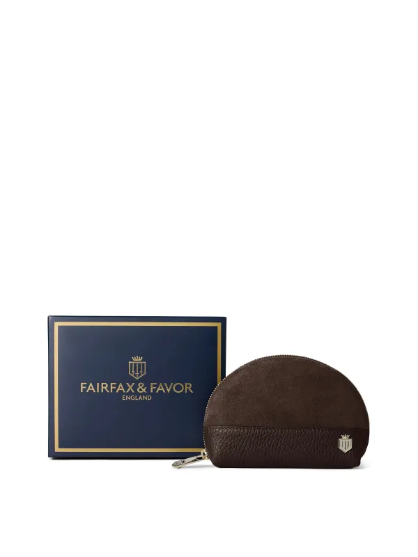 Chiltern Coin Purse - Chocolate made by Fairfax & Favor