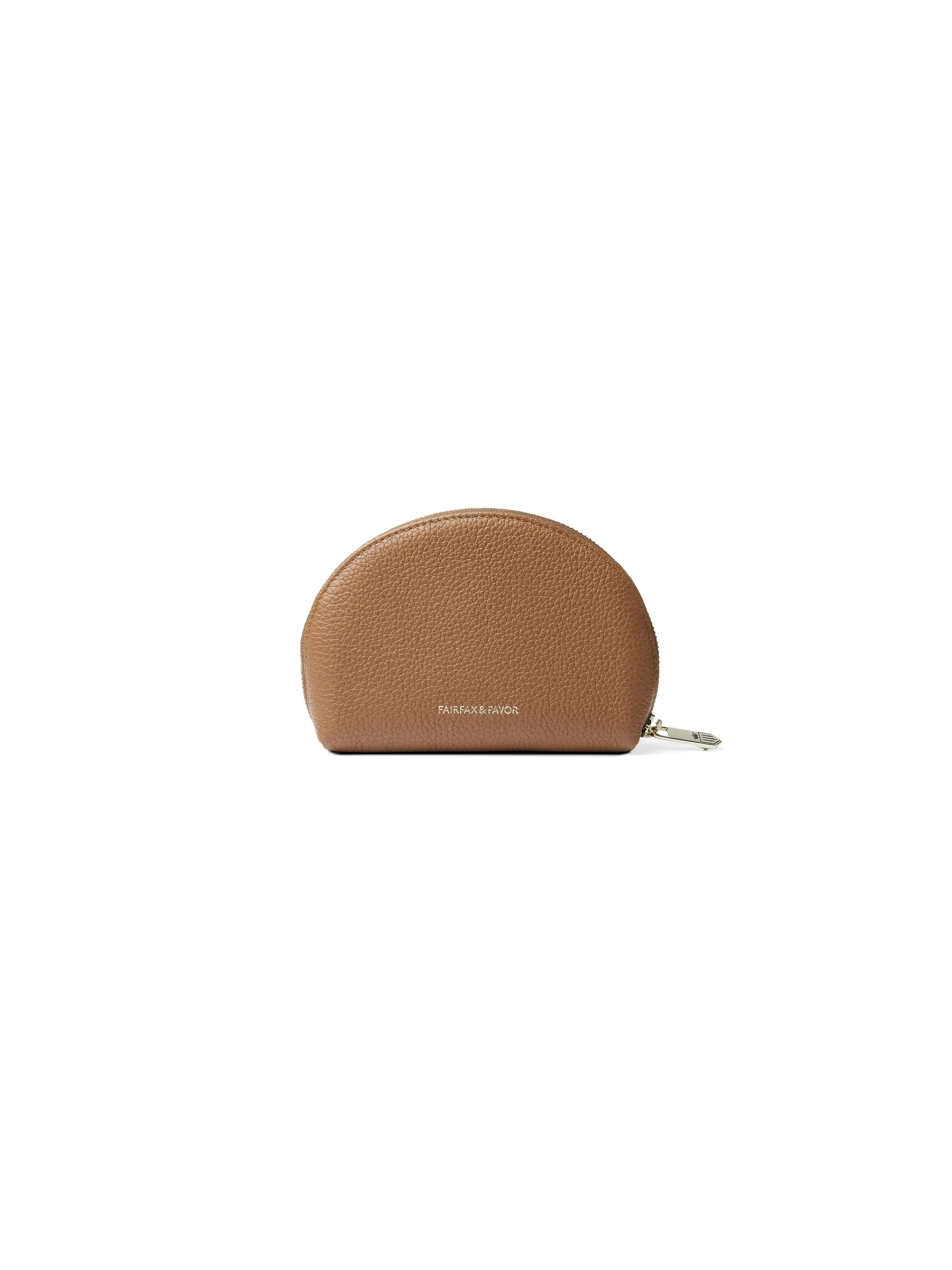 Chiltern Coin Purse - Pebbled Tan Leather sold by Fairfax & Favor product image thumbnail 3