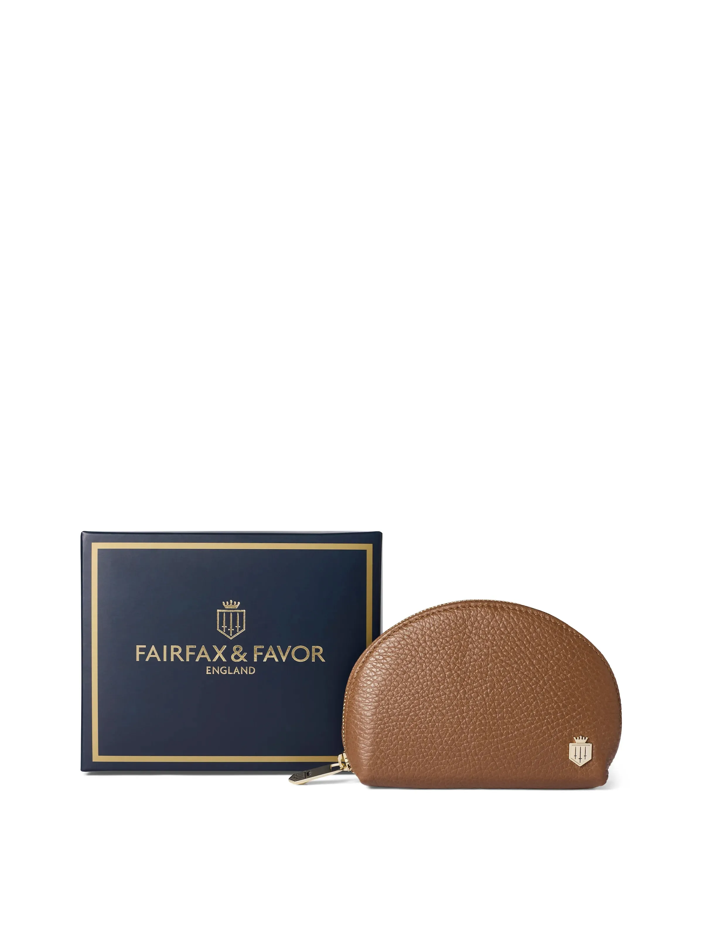 Chiltern Coin Purse - Pebbled Tan Leather sold by Fairfax & Favor