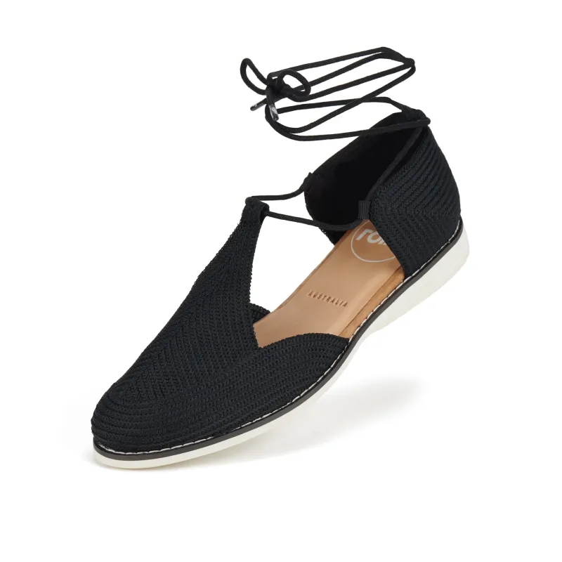 Sidecut T-Bar Weave Black sold by Rollie Nation