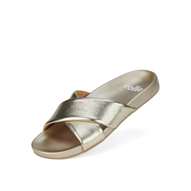 Tide Cross Slide Gold Tumble sold by Rollie Nation