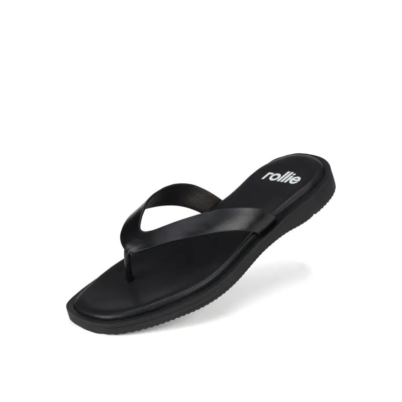 Square Toe Thong All Black sold by Rollie Nation