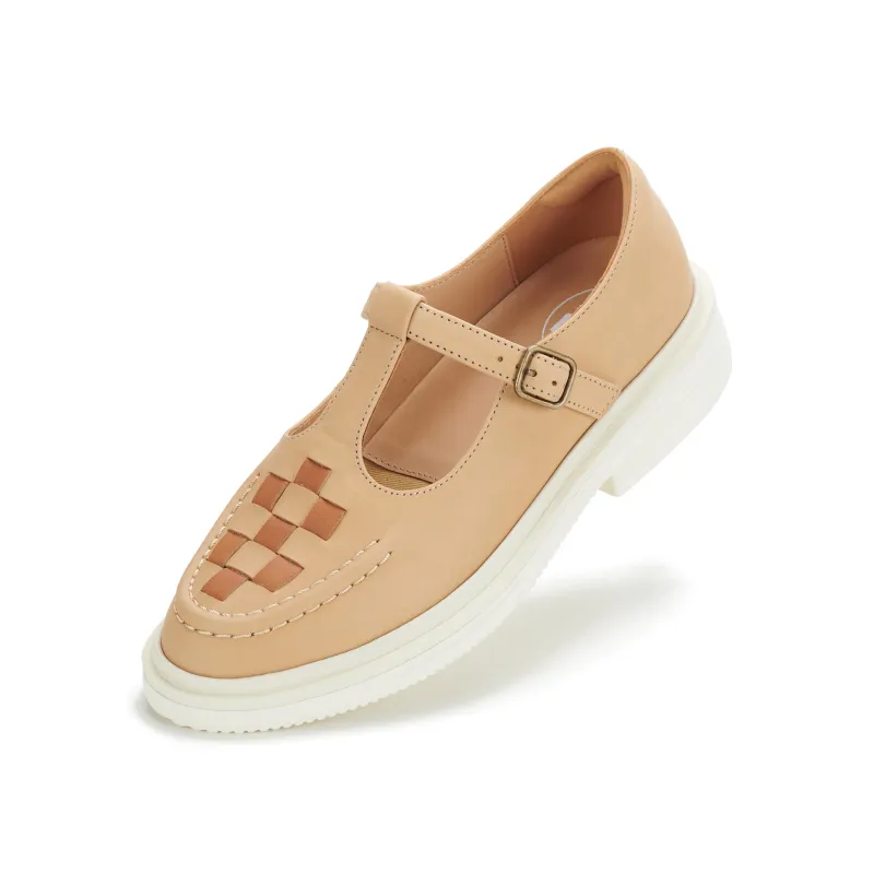T-Bar Loafer Rise Soft Tan sold by Rollie Nation