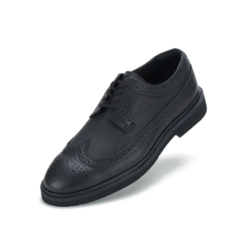 Brogue Gibson Mens Black Tumble made by Rollie Nation