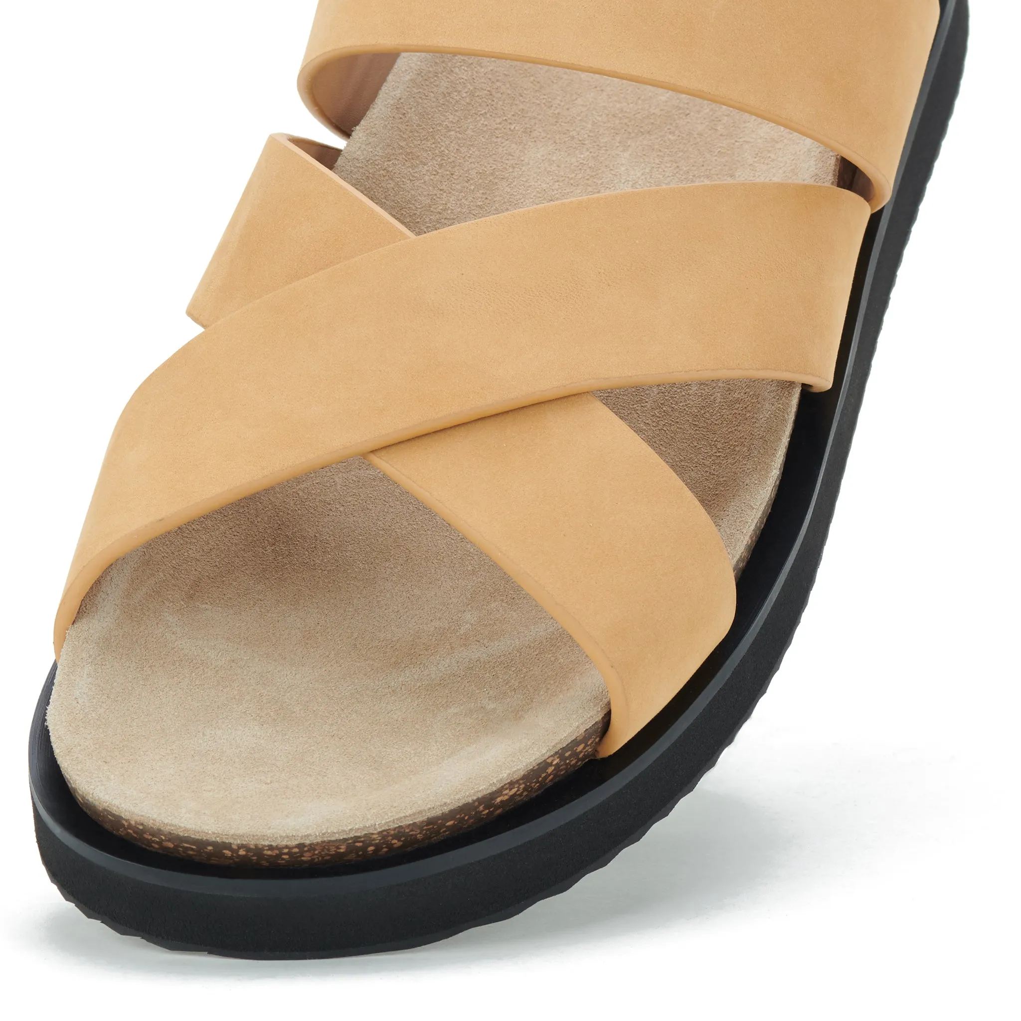 Rhodes Mens Cross Slide Wheat Nubuck sold by Rollie Nation product image thumbnail 5