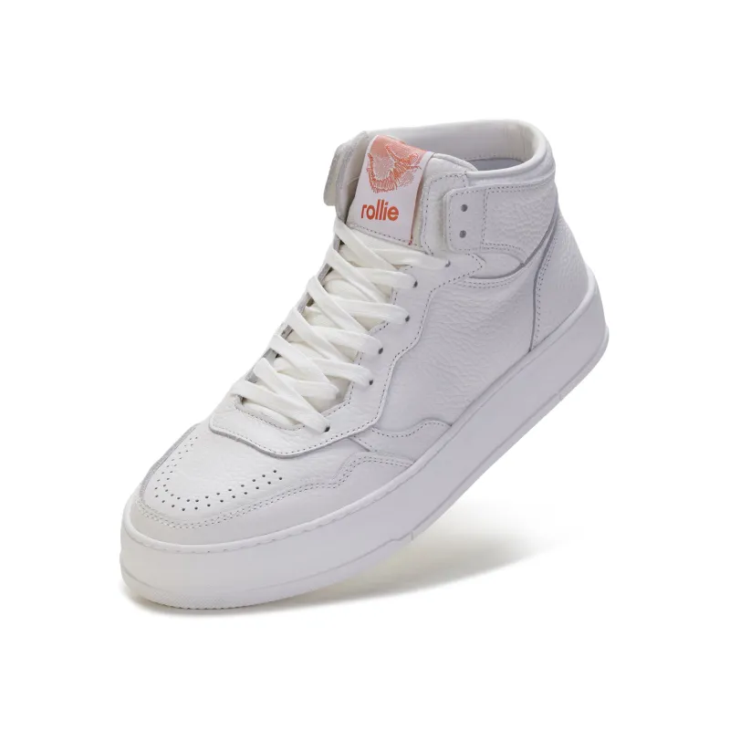 CourtPro Mens Hi White Tumble made by Rollie Nation