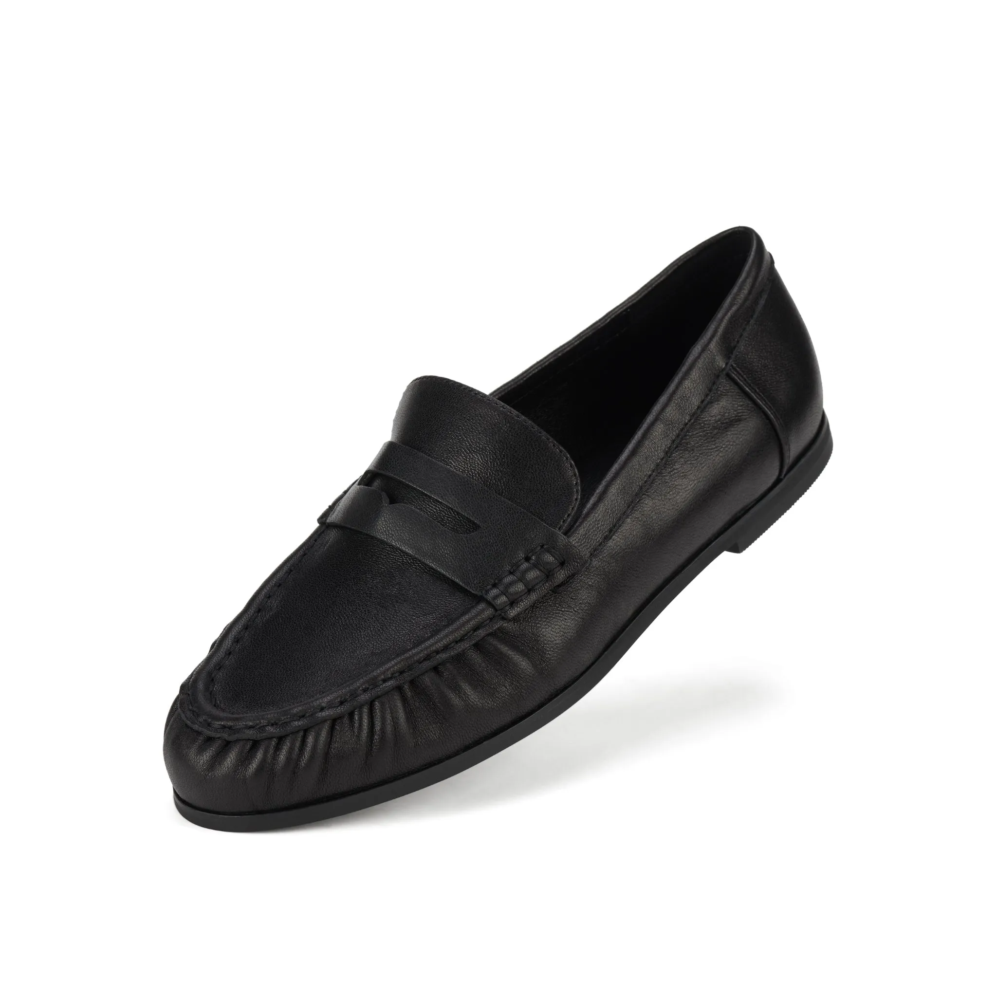 Hudson Moccasin Black Lacquer sold by Rollie Nation