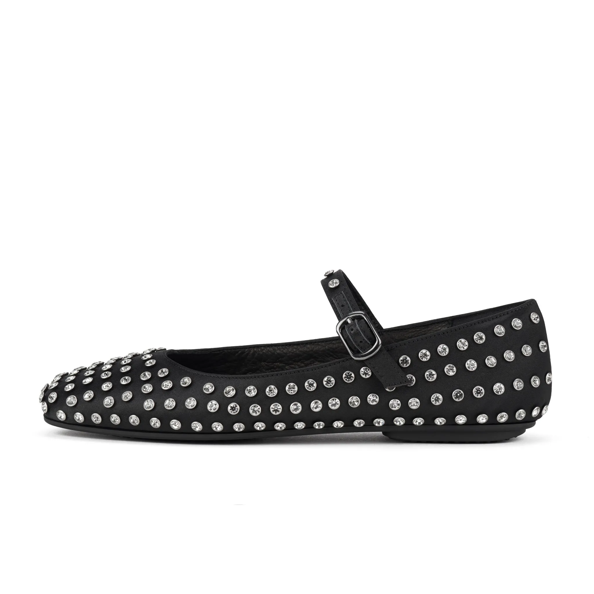 Ballet MJ Square Toe Blk Rhinestone sold by Rollie Nation product image thumbnail 5
