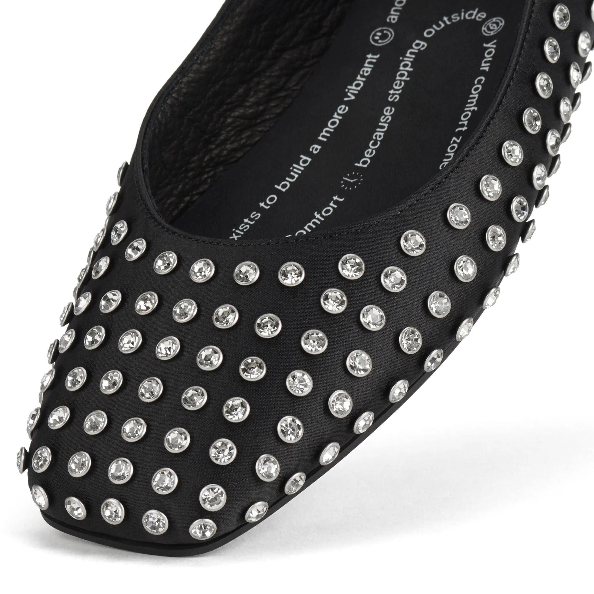 Ballet MJ Square Toe Blk Rhinestone sold by Rollie Nation product image thumbnail 4