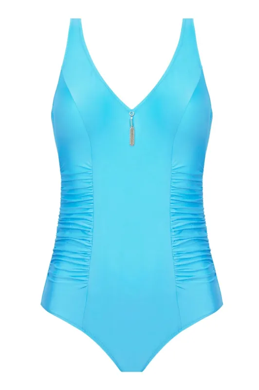 Antigel 17B La Jet-Setteuse Non Wire Halter Swimsuit sold by Antigel