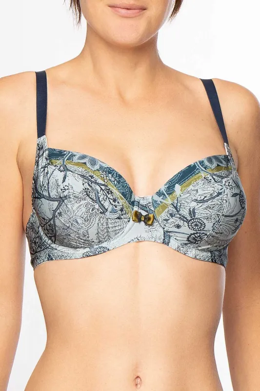 Antigel G78 Foret Magique Underwired half deep cups bra sold by Antigel