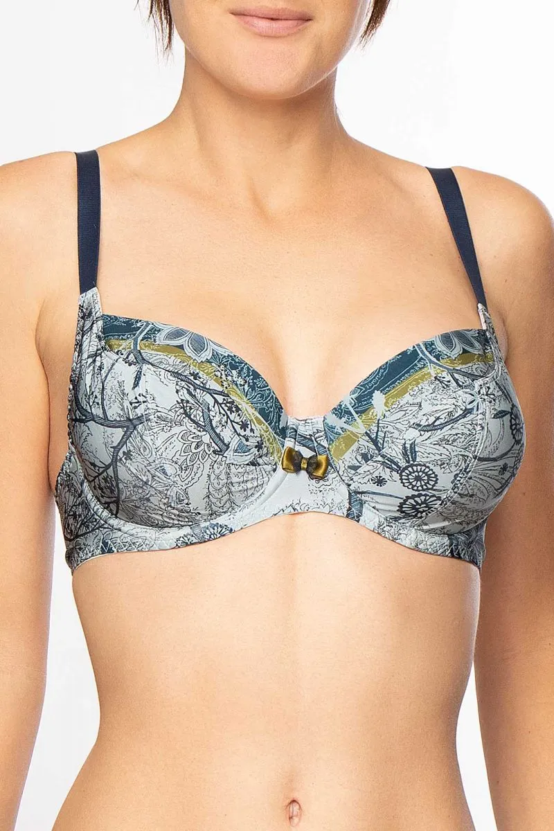 Antigel G78 Foret Magique Underwired half deep cups bra sold by Antigel
