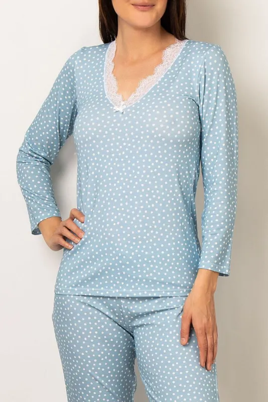 Antigel H92 Pois Sixties L/s Top sold by Antigel