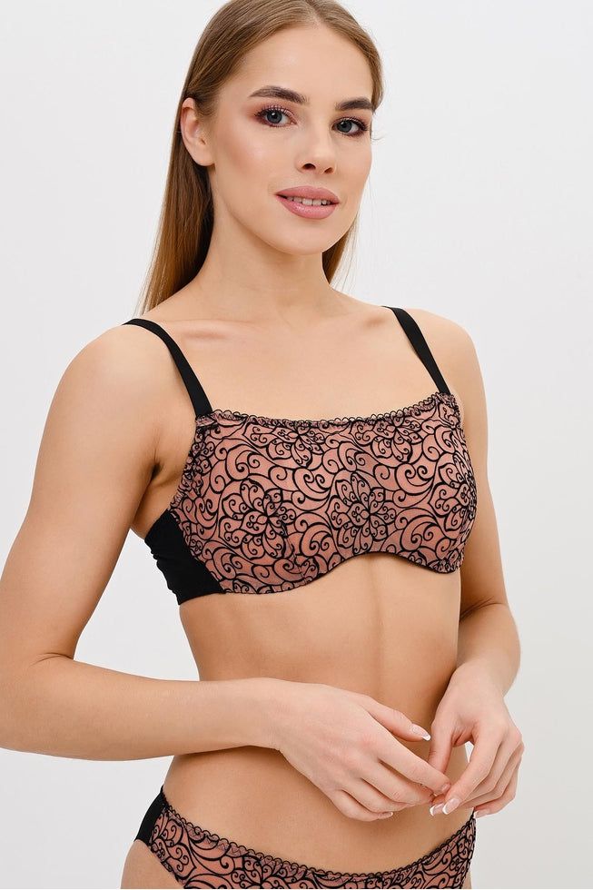 Antigel H40 Boudoir De Filles Demi Cup Bralette sold by Antigel