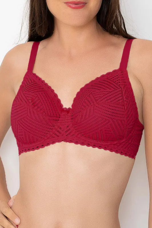 Antigel C37 Tressage Graphic Underwired full cup bra sold by Antigel