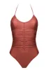 Antigel 17B La Jet-Setteuse Non Wire Halter Swimsuit sold by Antigel