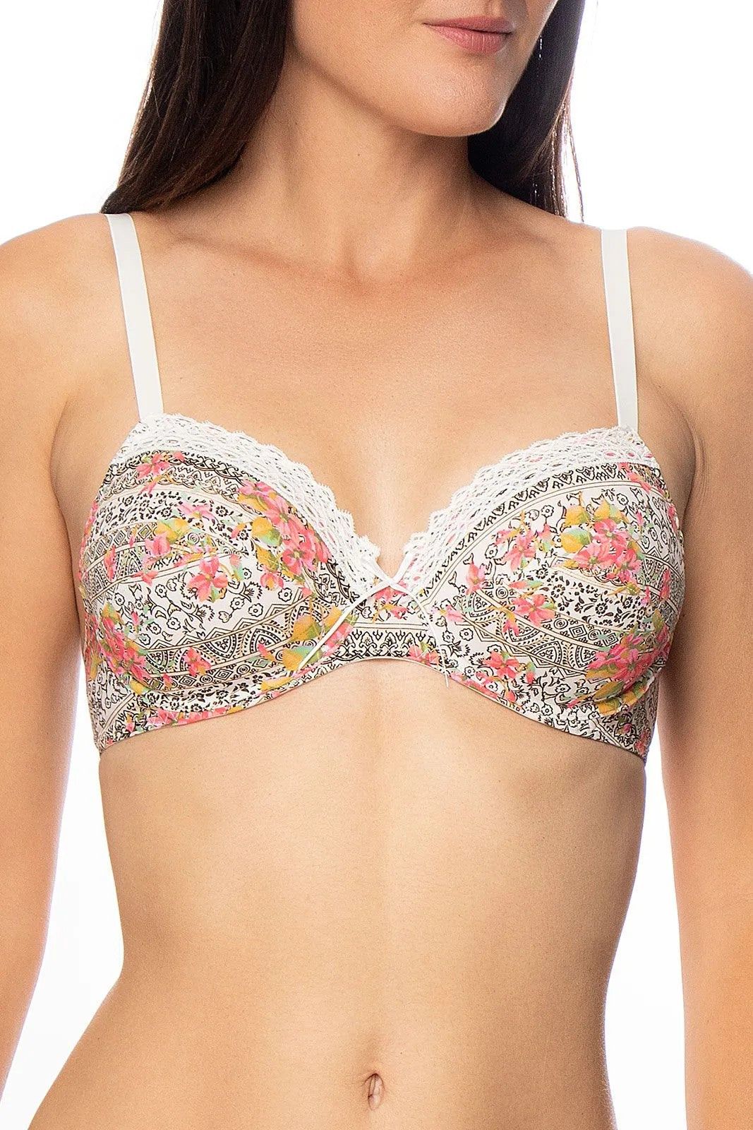 Antigel H16 Folk Melodie Underwired full cup bra sold by Antigel