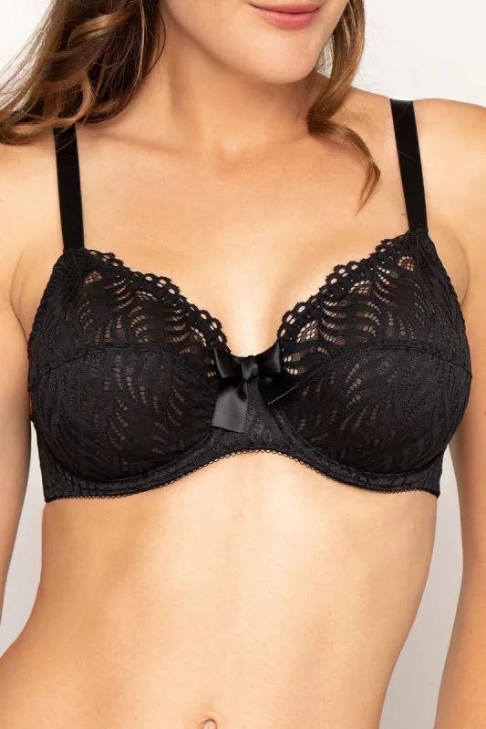 Antigel G67 Onde Graphic Underwired full cup plus size bra sold by Antigel