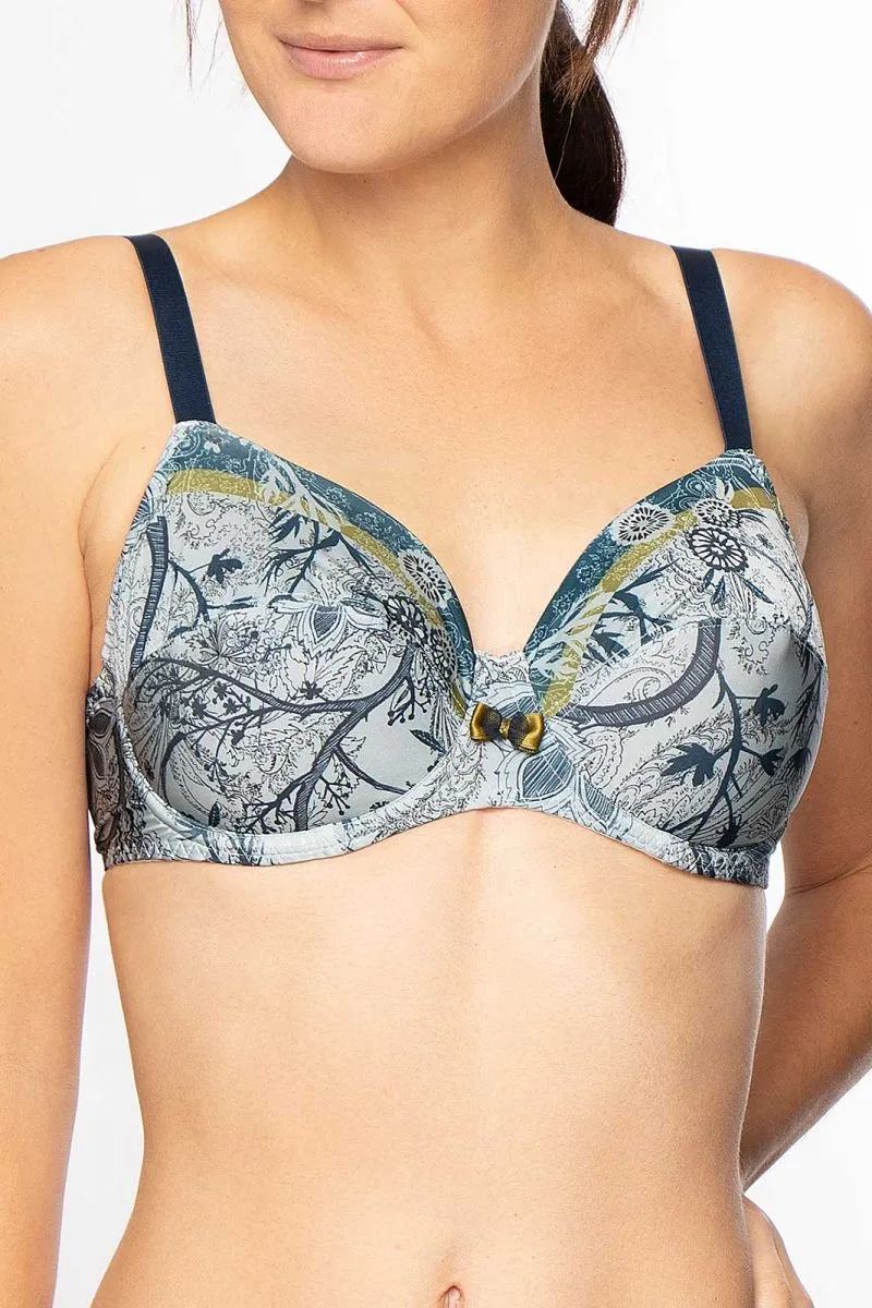 Antigel G78 Foret Magique Underwired full cup plus size bra sold by Antigel