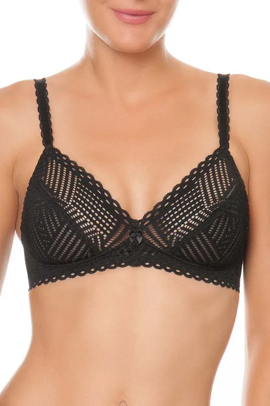 Antigel C37 Tressage Graphic Non Wire Bra sold by Antigel