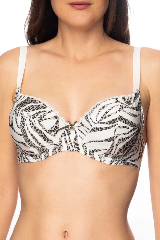 Antigel G98 Zebre Rebelle half cup bra sold by Antigel