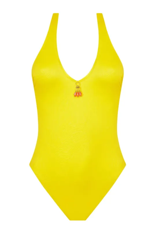 Antigel 26B La Muse Des Vagues Non Wire Halter Swimsuit sold by Antigel