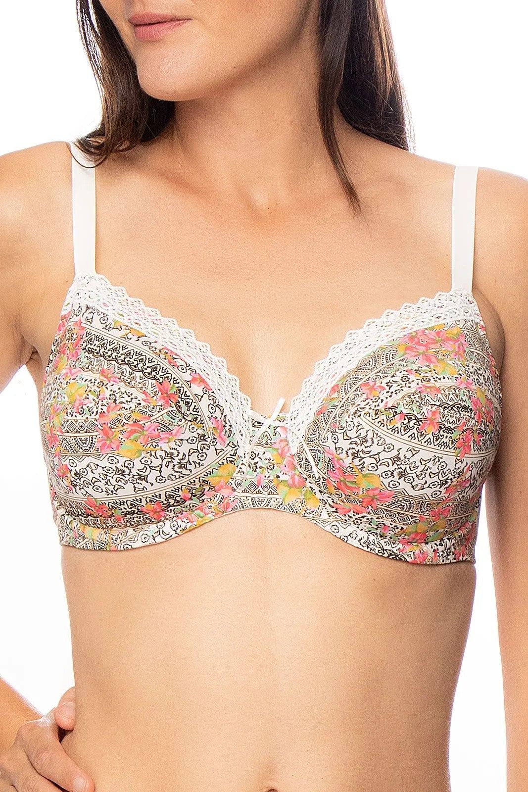 Antigel H16 Folk Melodie Underwired full cup bra sold by Antigel