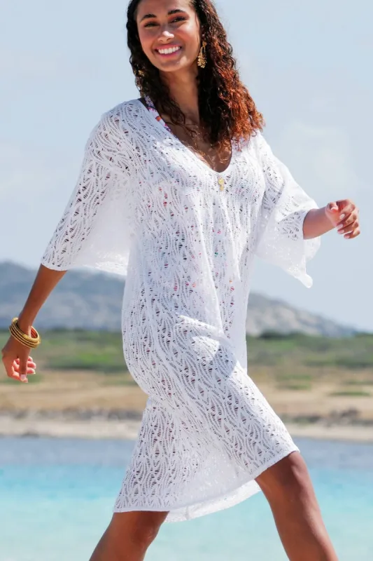 Antigel Be8 L'ondine Antigel Tunic Beach Cover-up sold by Antigel