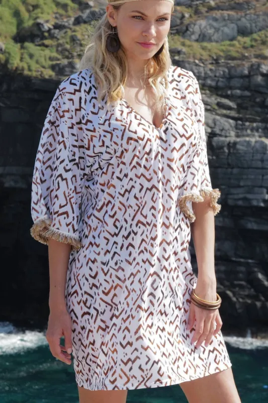Antigel La Chamane Tunic Beach Cover-up sold by Antigel