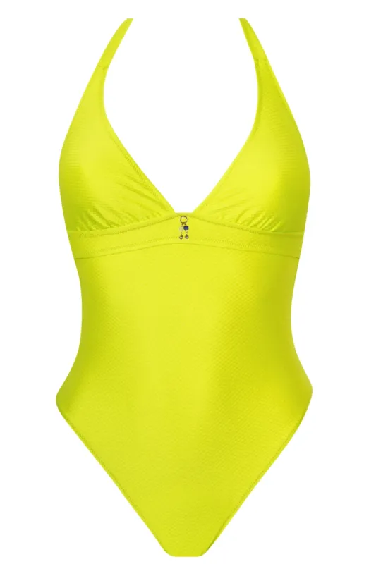 Antigel 07b La Vogueuse Non Wire Halter Swimsuit sold by Antigel