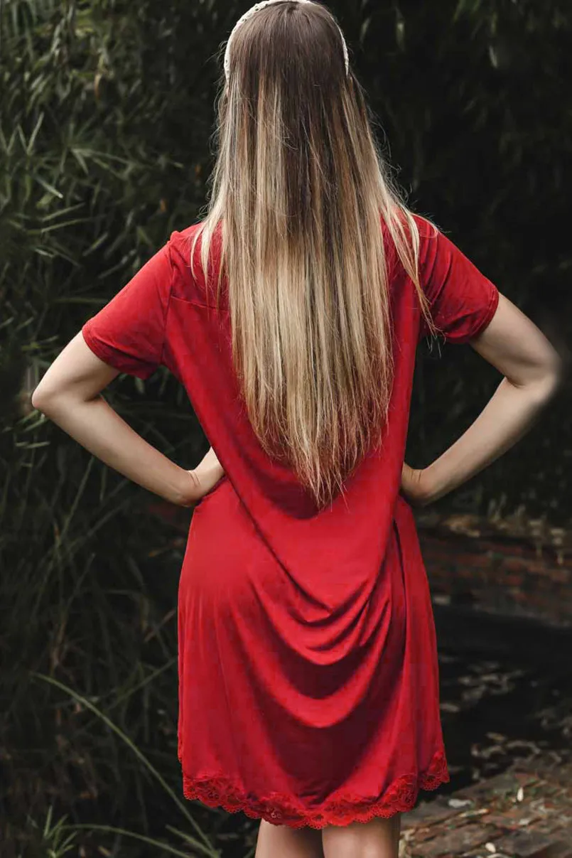 Antigel A06 Simply Perfect Capped Sleeve Nightie sold by Antigel product image thumbnail 4