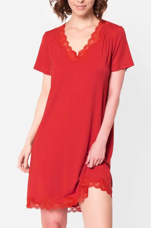 Antigel A06 Simply Perfect Capped Sleeve Nightie sold by Antigel