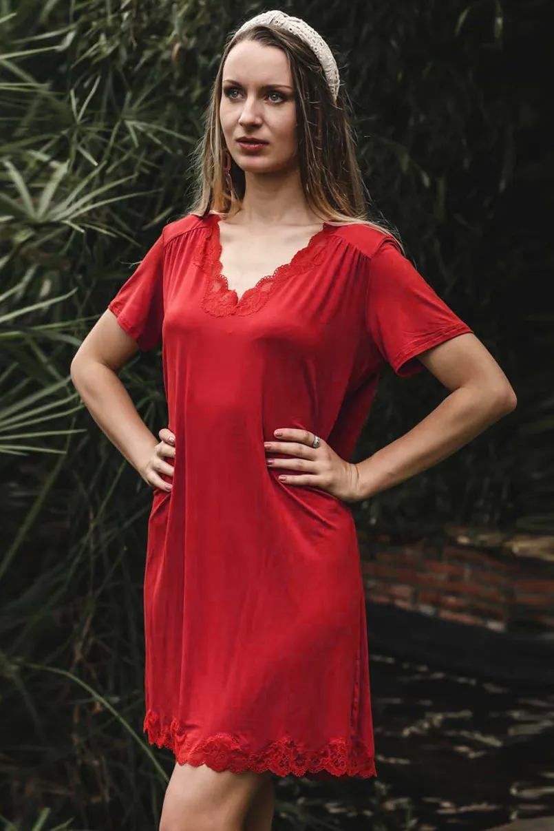 Antigel A06 Simply Perfect Capped Sleeve Nightie sold by Antigel product image thumbnail 3