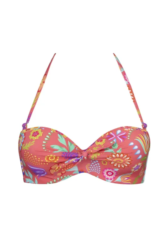 Antigel 30B La Muse En Fleurs Strapless Bandeau Bikini sold by Antigel