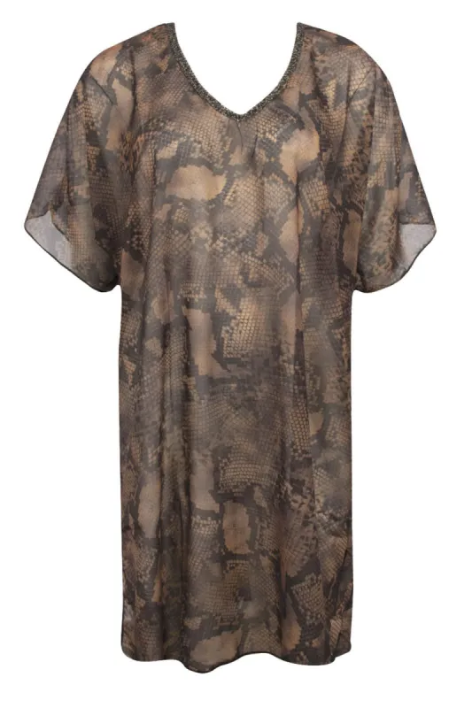 Antigel 25b La Rebelle Chic Tunic Beach Cover-Up sold by Antigel