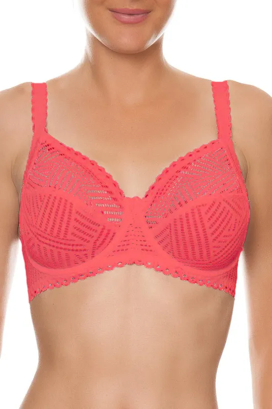 Antigel C37 Tressage Graphic Underwired full cup bra sold by Antigel