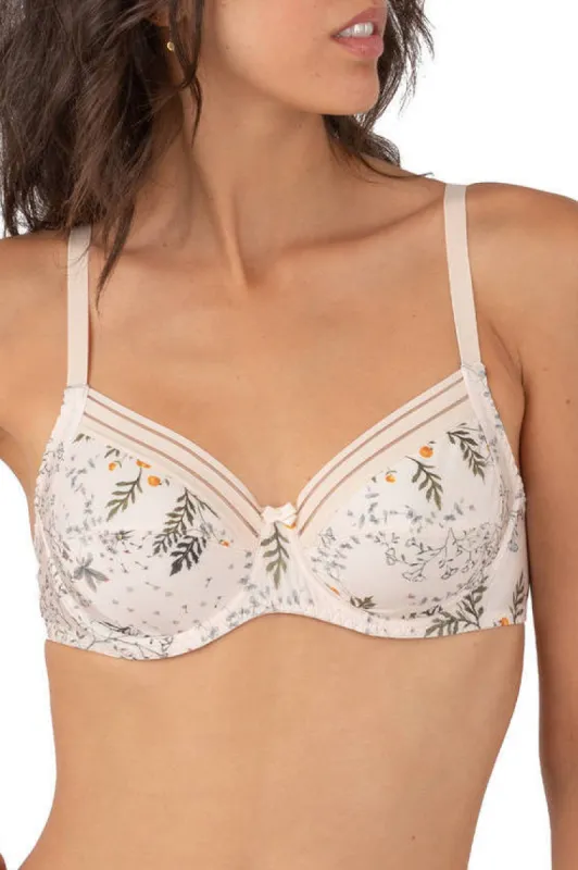 Antigel G86 Herbier Bonheur half cup bra sold by Antigel