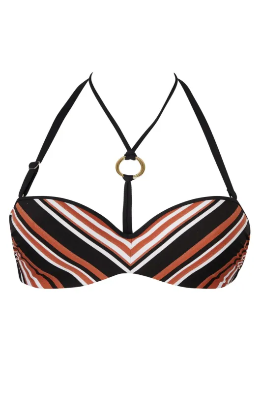 Antigel 77B L Antigel Globe Strapless Bandeau Bikini sold by Antigel