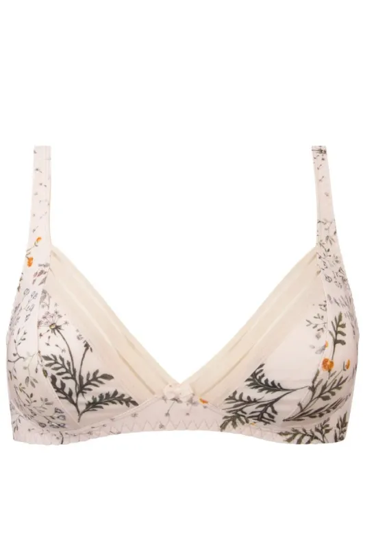 Antigel G86 Herbier Bonheur Non-Wired Bra sold by Antigel