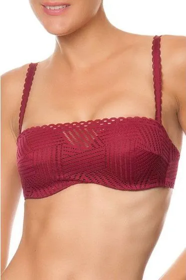 Antigel C37 Tressage Graphic Bandeau coque bra with removable straps sold by Antigel