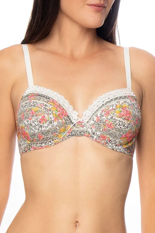 Antigel H16 Folk Melodie Underwired full cup bra sold by Antigel