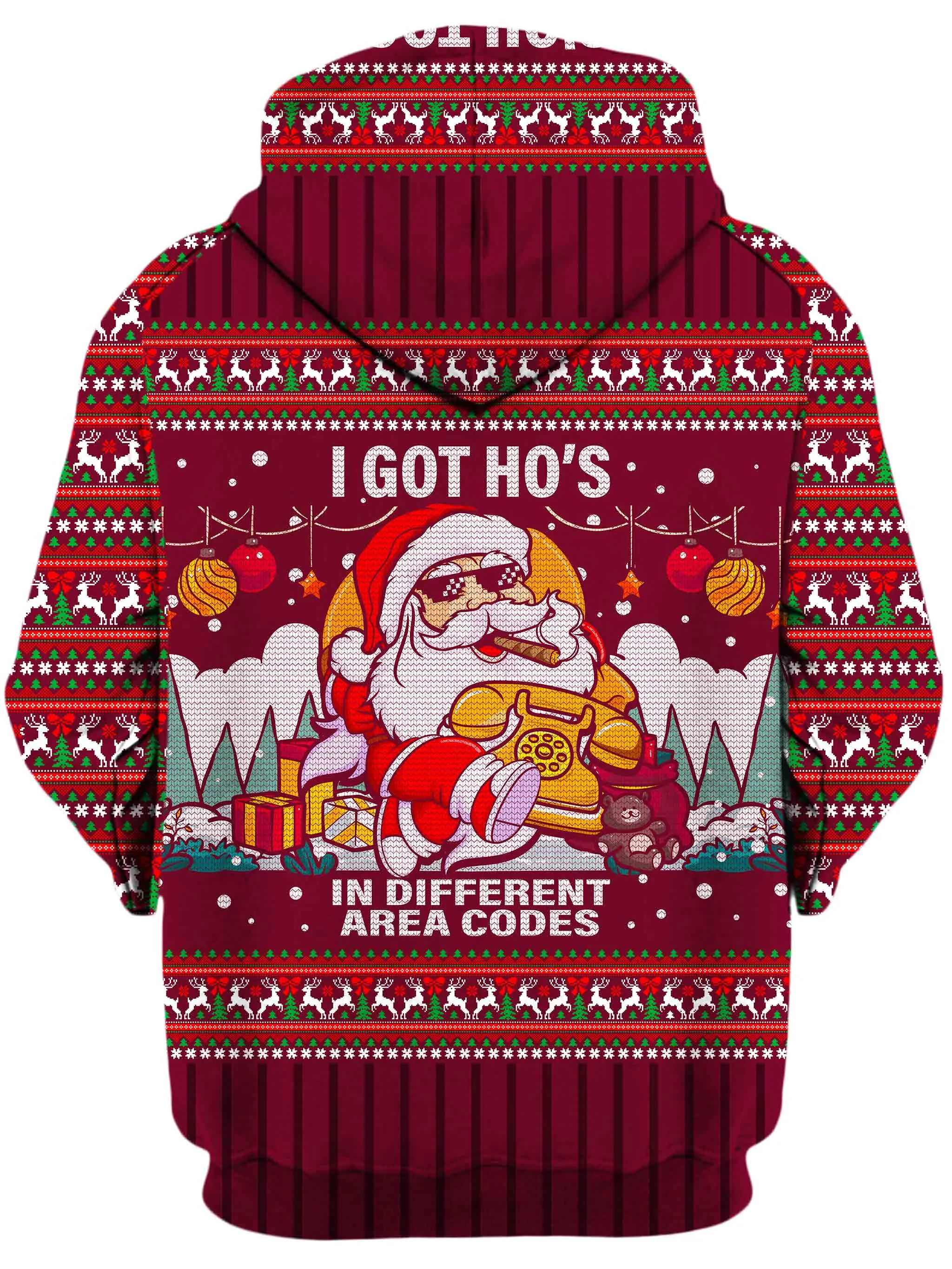 Santa Pimp Unisex Hoodie sold by iEDM product image thumbnail 2